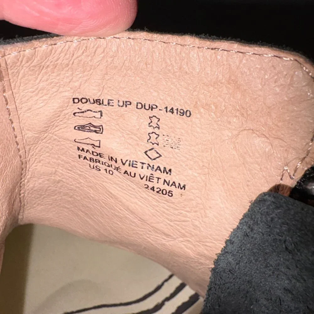 NWOT Leather booties Women's size 10 Double zipper - Picture 8 of 9